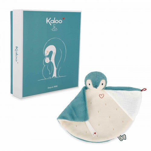 Kaloo | Knuffeldoek -Groene pinguin