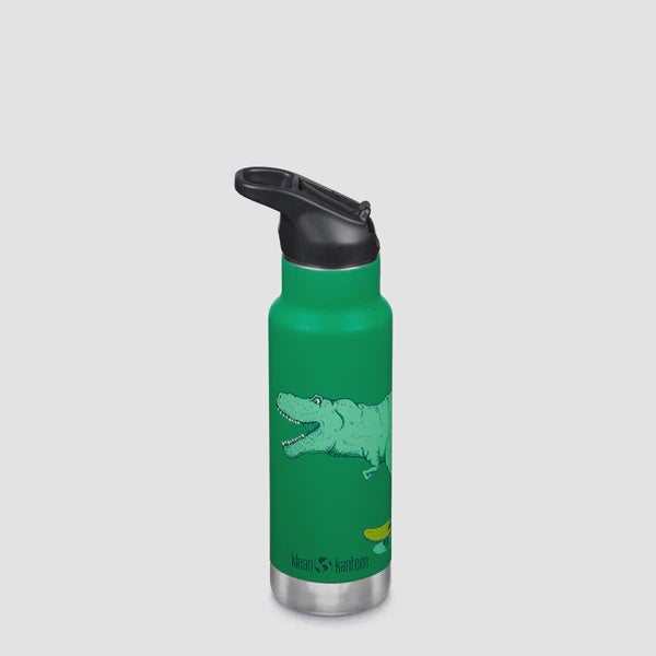 Klean Kanteen Kinder isolatiefles classic narrow 355ml/12oz met flip/sportdop