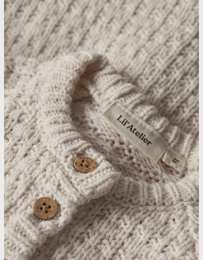 Lil' Atelier | Bella LS Knit Cardigan | Novelle Peach