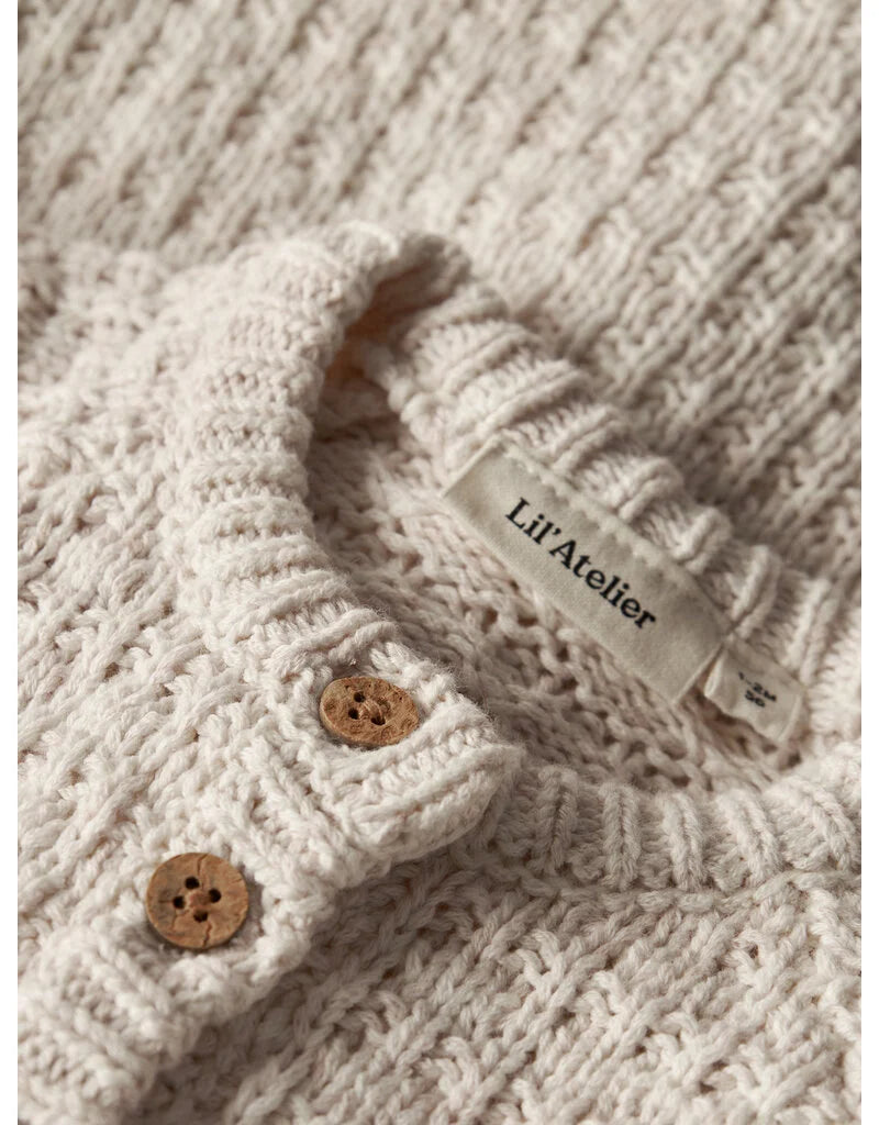 Lil' Atelier | Bella LS Knit Cardigan | Novelle Peach