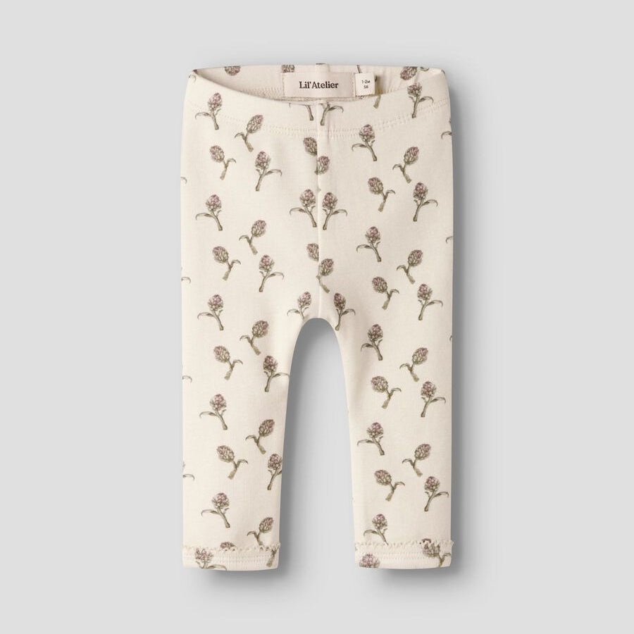Lil' Atelier | Gayo Slim Legging | Turtledove / Artichoke