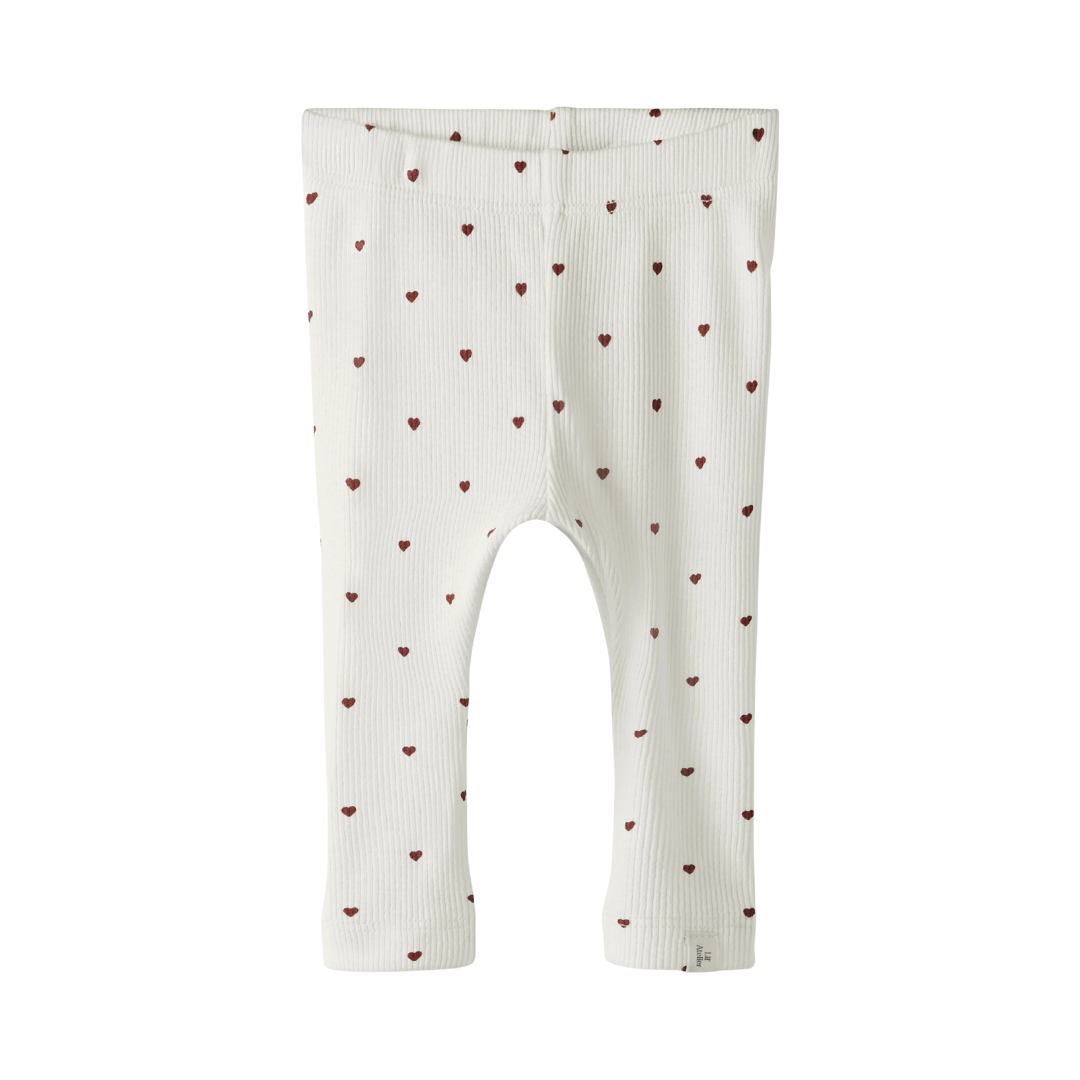 Lil'atelier | Gago slim legging - coconut milk heart