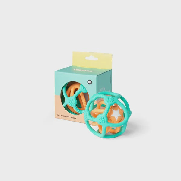 Little L | Set van 2 sensorische ballen | Groen & Oranje