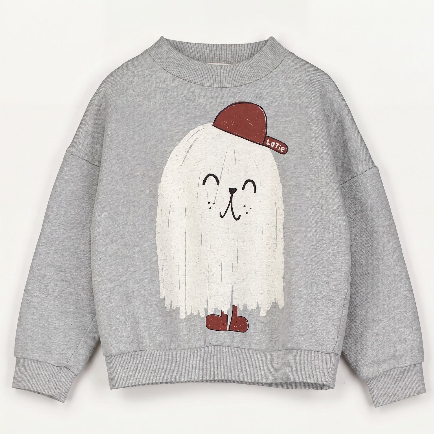 Lötiekids | Good Monster sweater | Medium Grey Melange