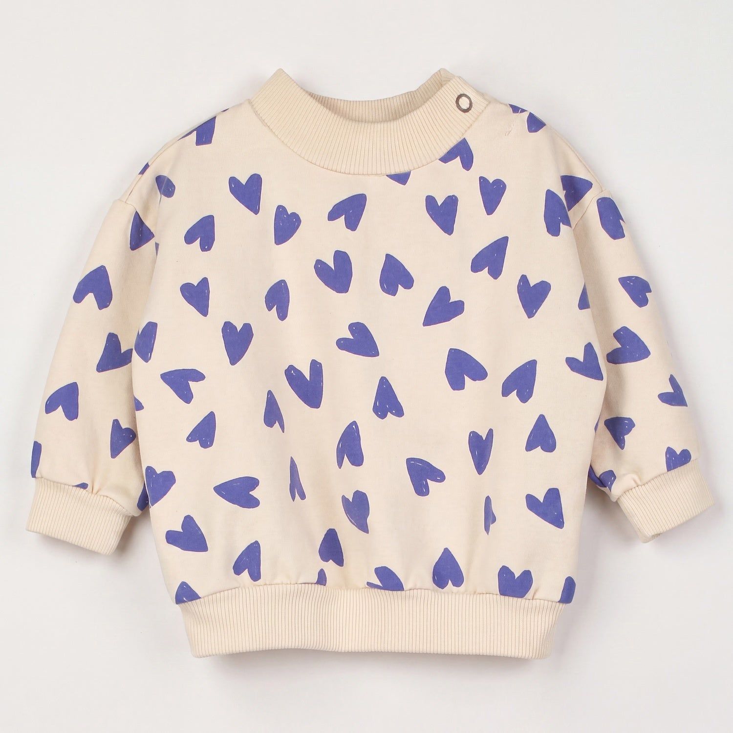 Lötiekids | Hearts baby sweater | Cream