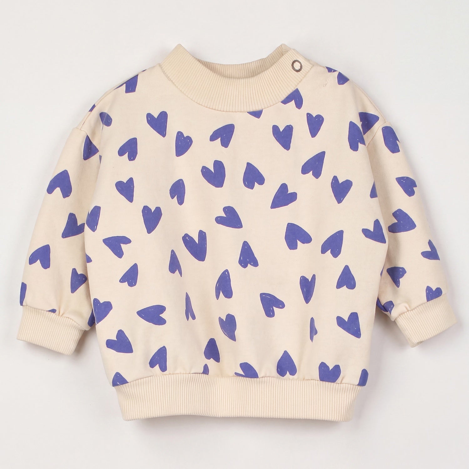 Lötiekids | Hearts baby sweater | Cream