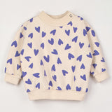 Lötiekids | Hearts baby sweater | Cream