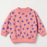 Lötiekids | Hearts baby sweater | Pink Lemonade