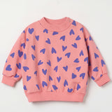 Lötiekids | Hearts baby sweater | Pink Lemonade