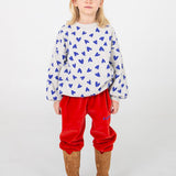 Lötiekids | Hearts sweater | Light Grey Melange