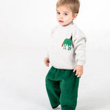Lötiekids | Me and the Horse baby sweater | Light Grey Melange