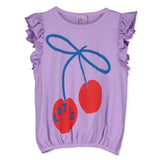 Lotiekids | Ruffle sleeve tee mauve