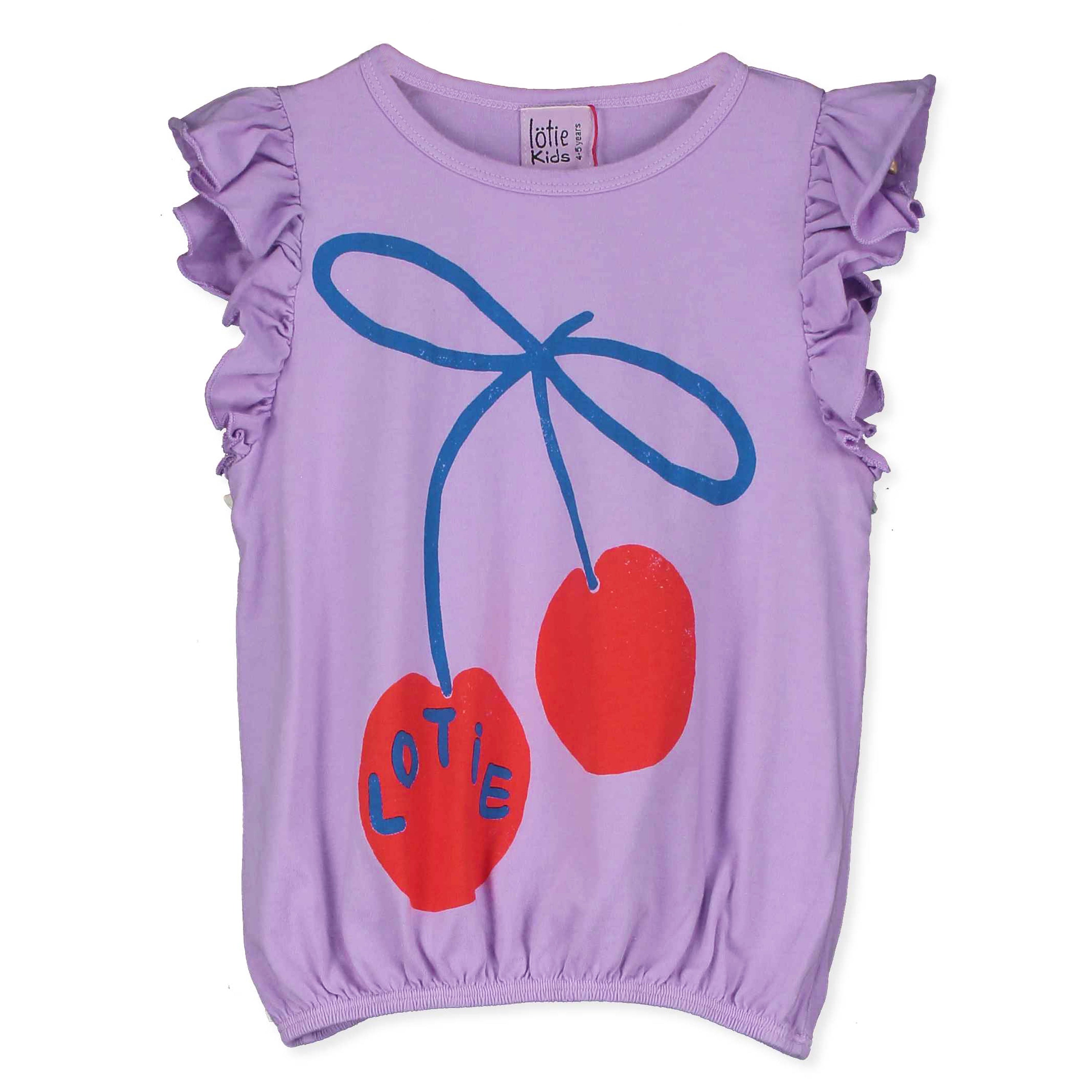 Lotiekids | Ruffle sleeve tee mauve