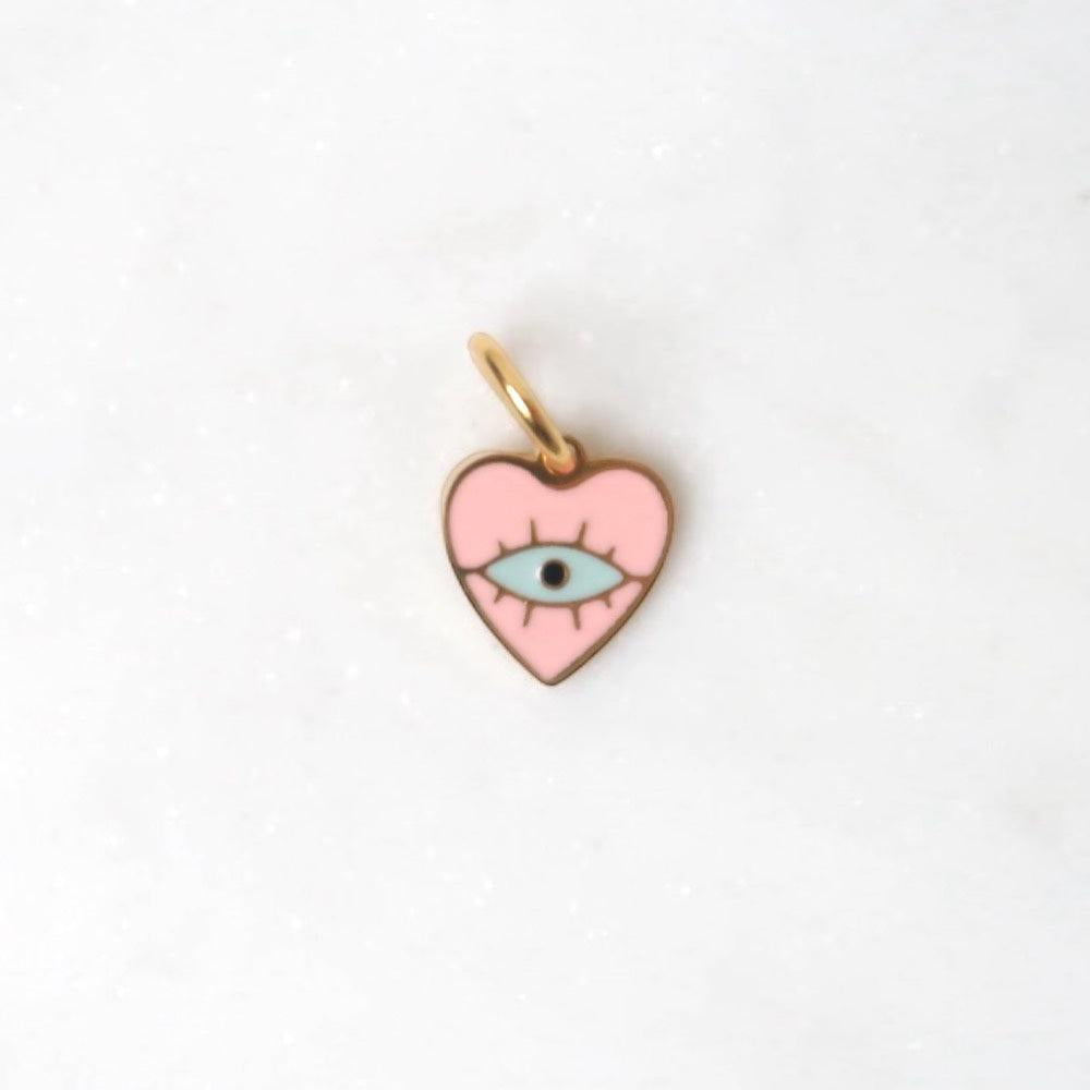 Love Issue - Charm | Pink heart eye