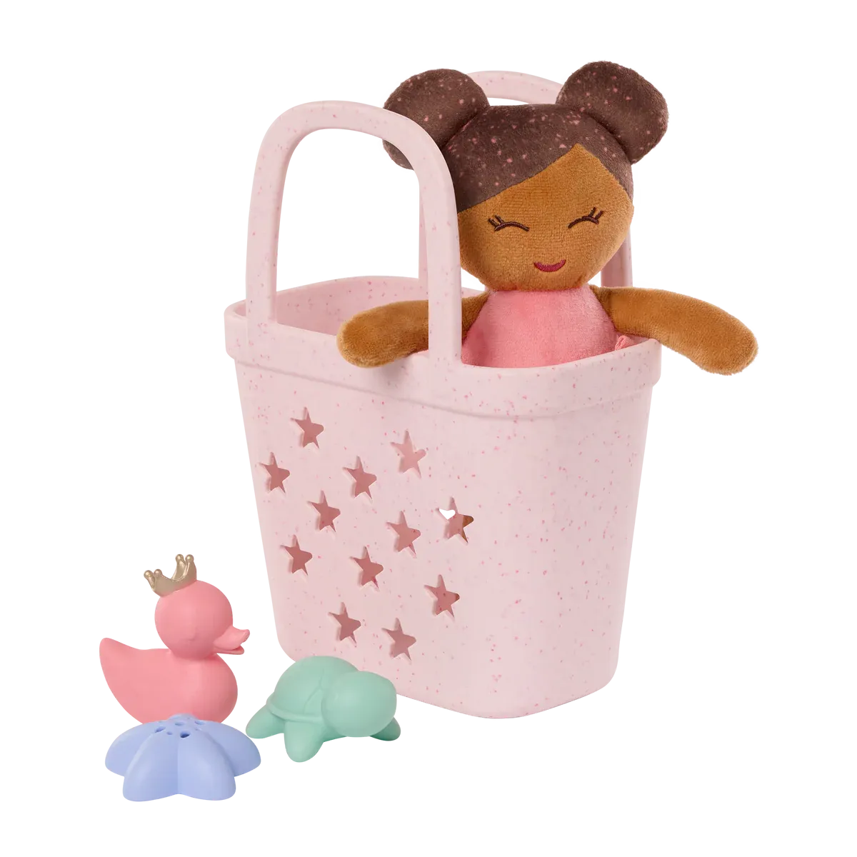 LullaBaby Badpop met Accessoires in Mandje