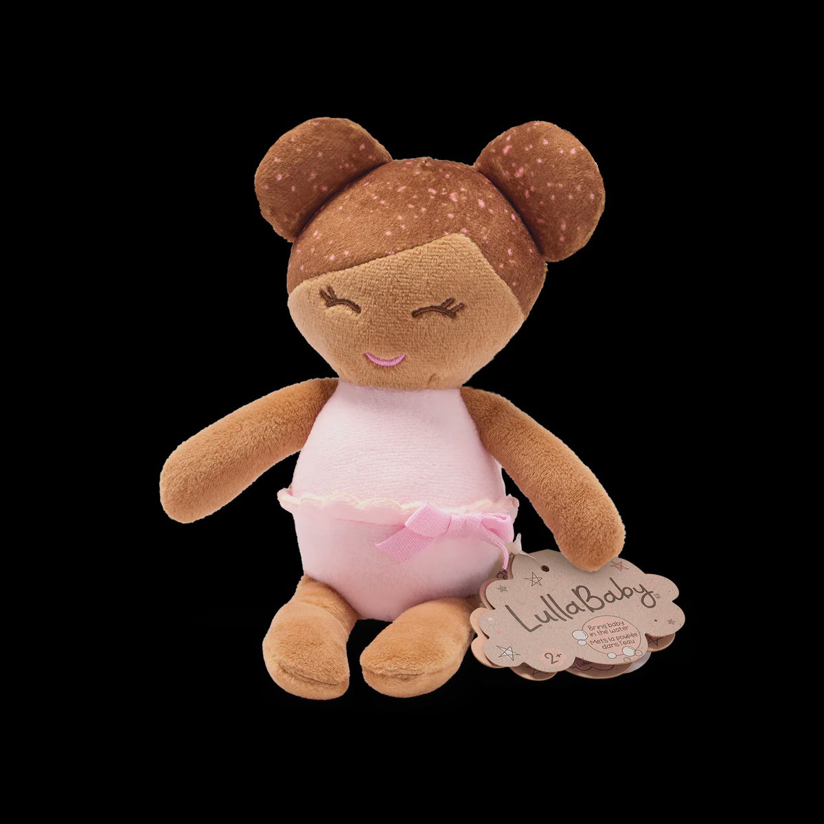 LullaBaby Kleine Pluche Badpop Bruin Haar