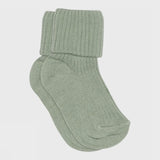 MP Denmark | Cotton rib baby socks - | Granite green