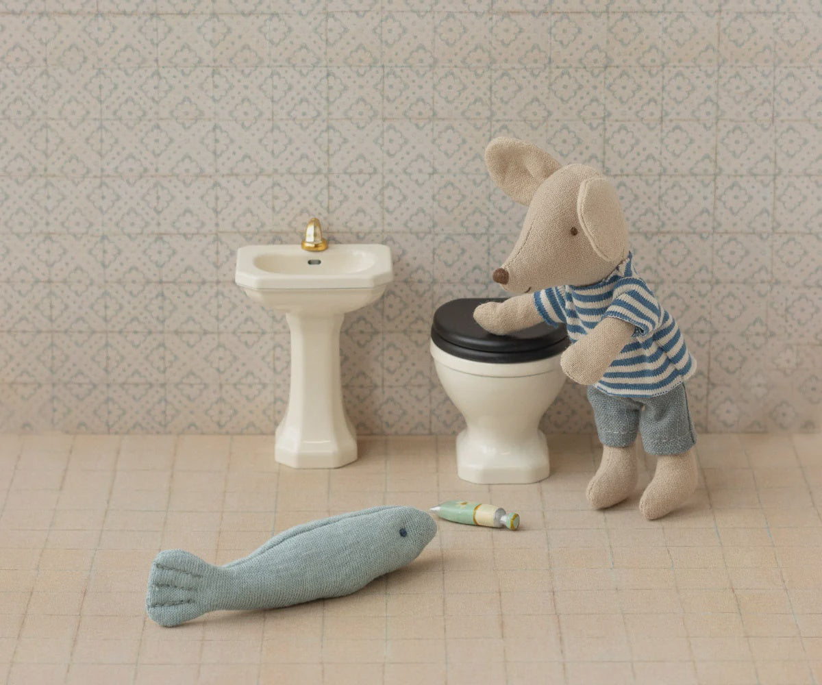Maileg - Bathroom Sink Mouse - off white