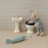 Maileg - Bathroom Sink Mouse - off white