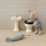Maileg - Bathroom Sink Mouse - off white