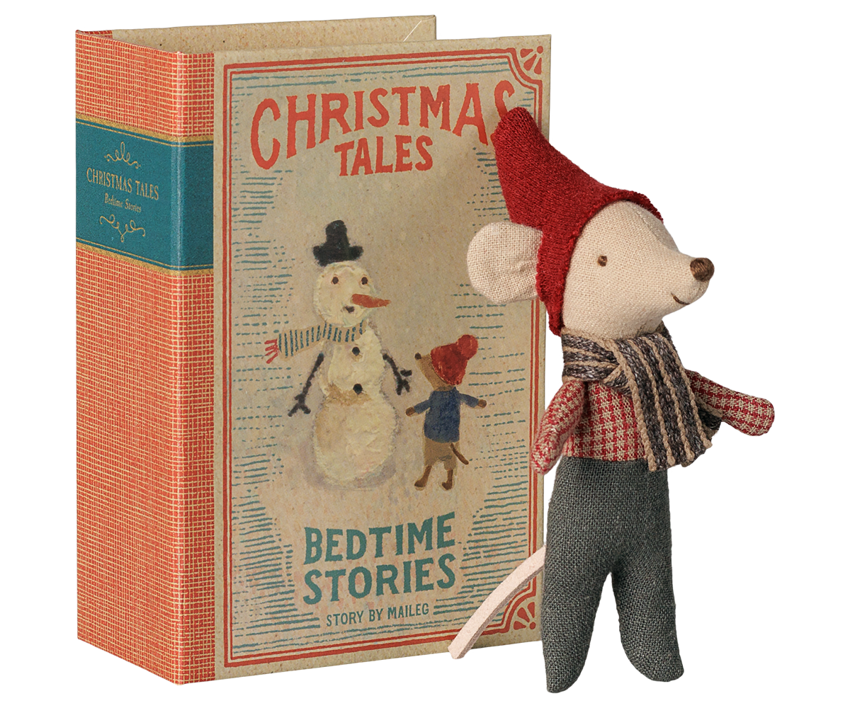 Maileg | Christmas Mouse Baby in Book