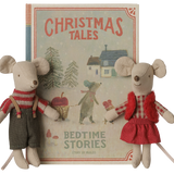 Maileg | Christmas Twin Mice | Little Sister and Brother in Book