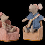 Maileg | Folding chair, Mouse - Rose