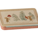 Maileg | Metal Box with Sliding Lid | Christmas Mice