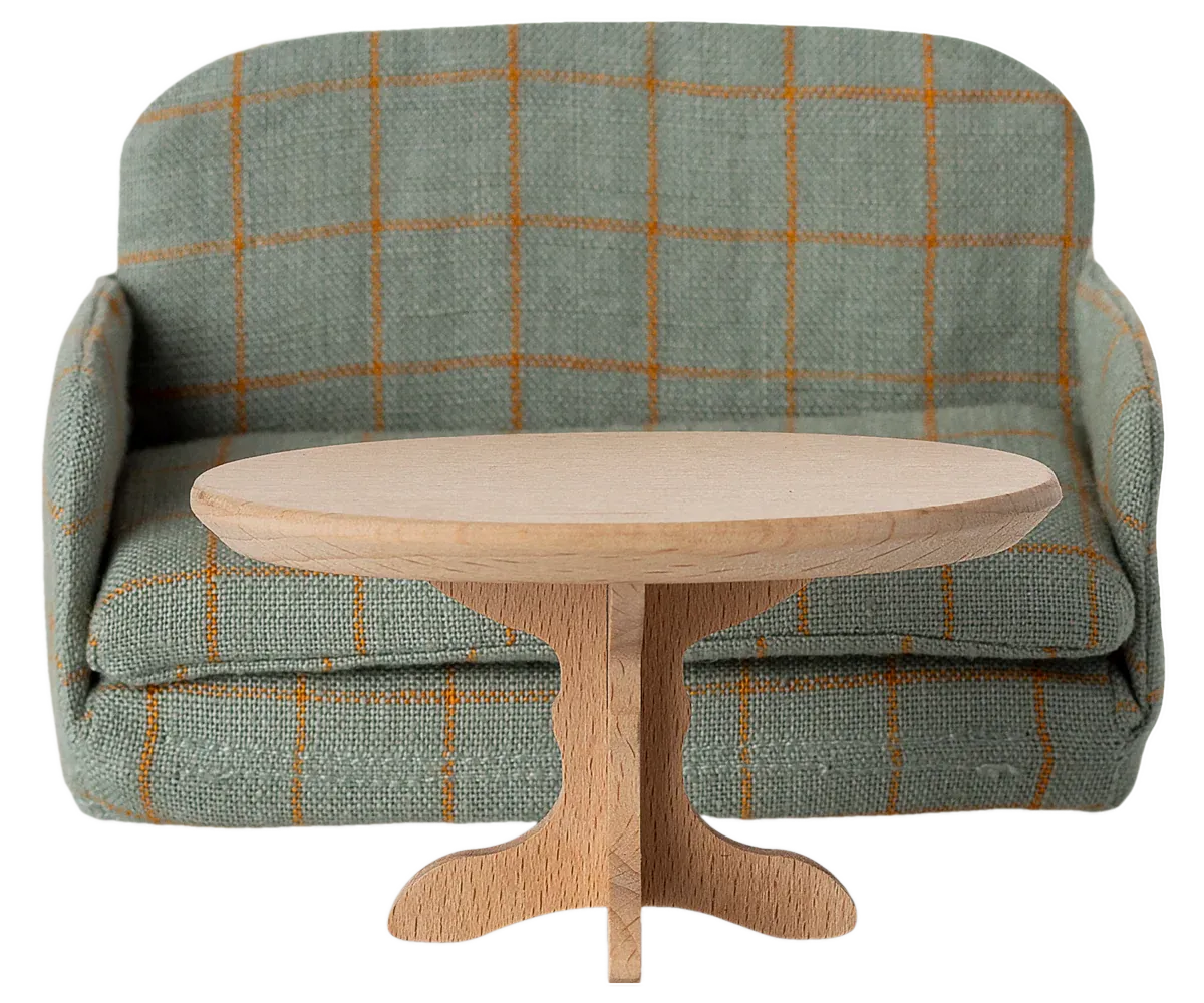 Maileg - Oval coffee table, Mouse - Nature