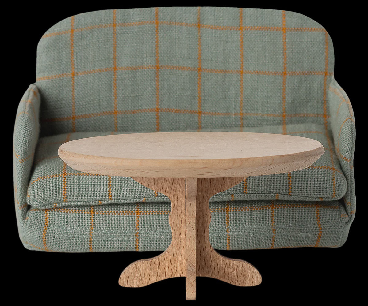 Maileg - Oval coffee table, Mouse - Nature