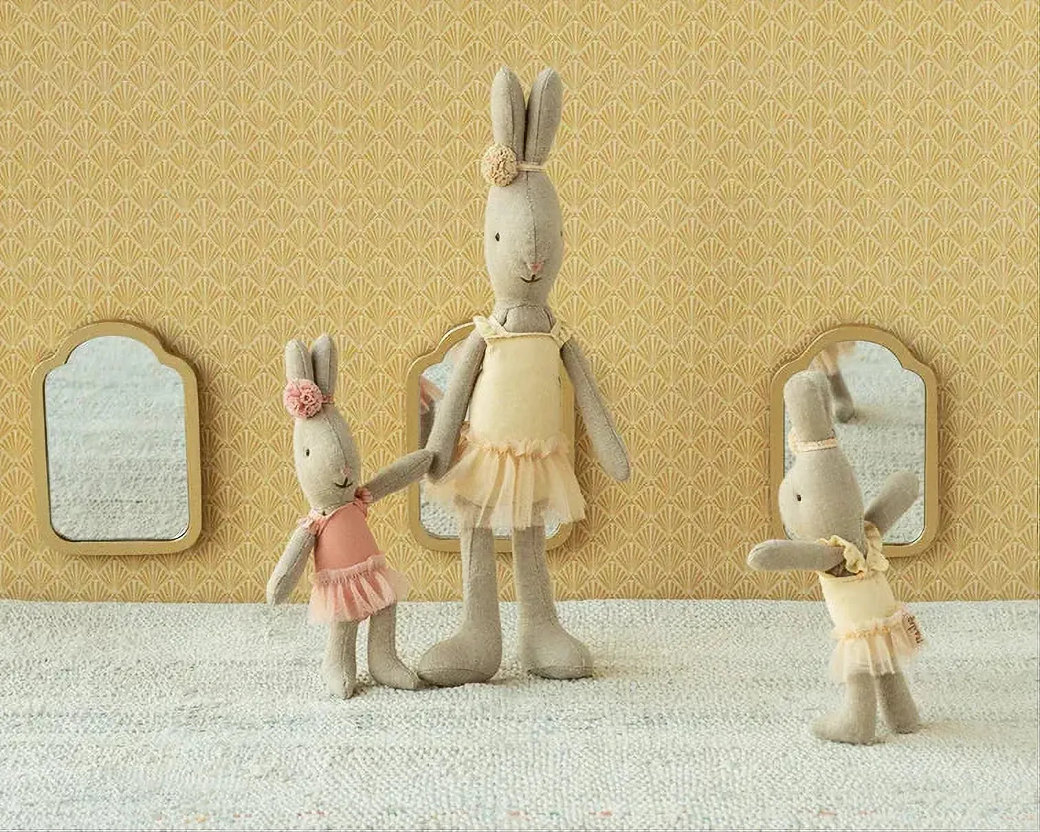 Maileg | Rabbit Micro - Ballet suit and skirt rose