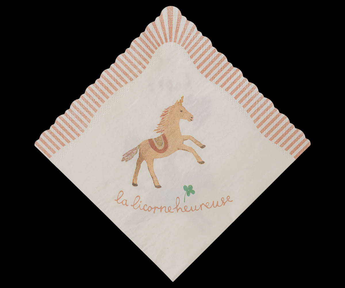 Maileg | Servetten, Happy birthday - Unicorn