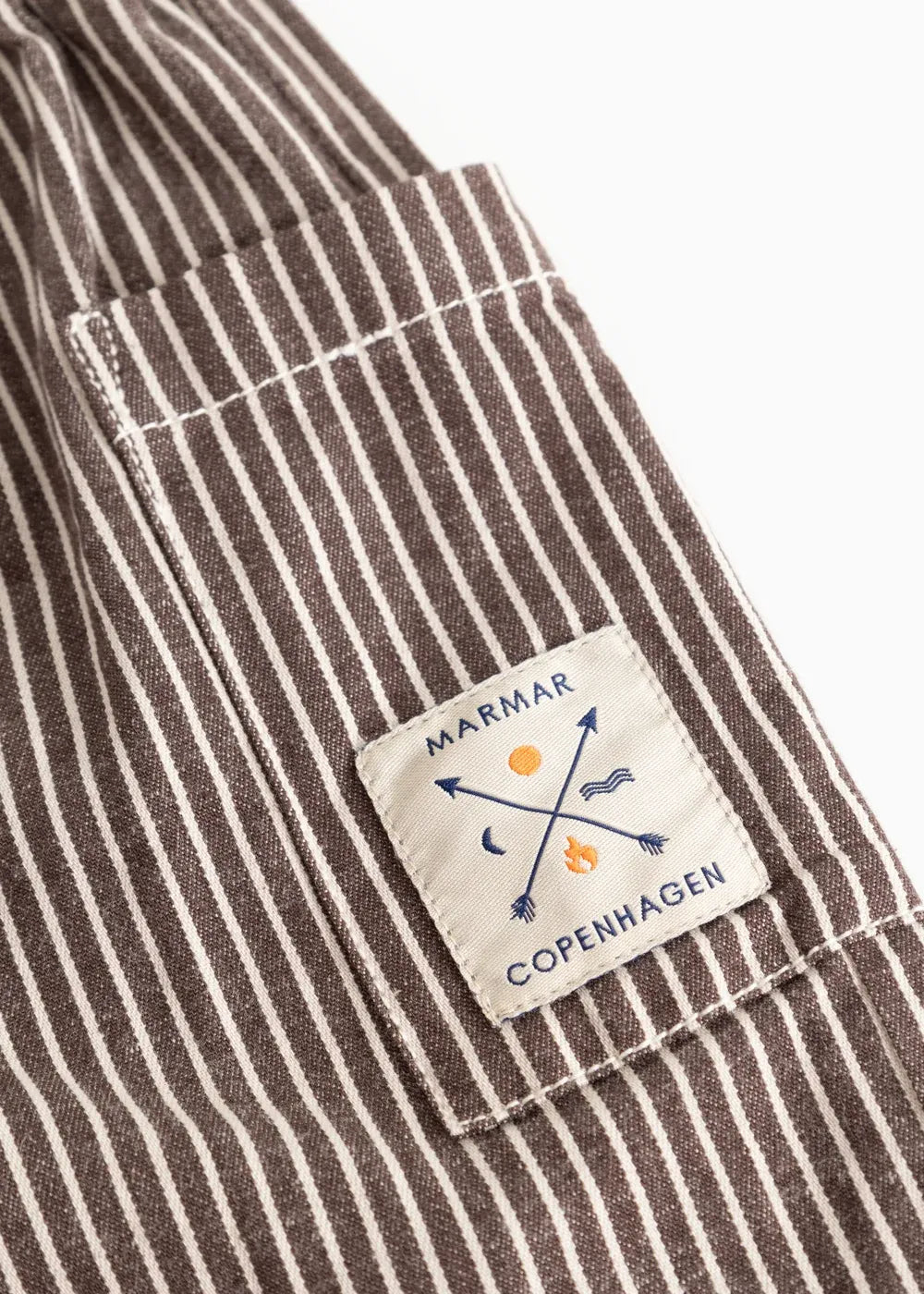 MarMar Copenhagen | Panto broek | Dark brownie stripe