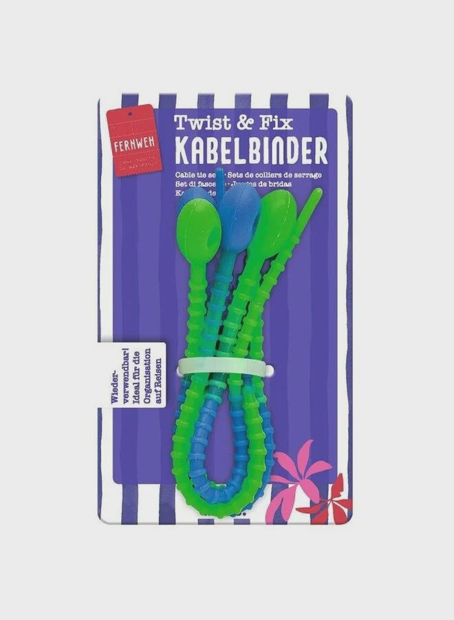 Moses | Reizen Kabelbinders Neon set van 4