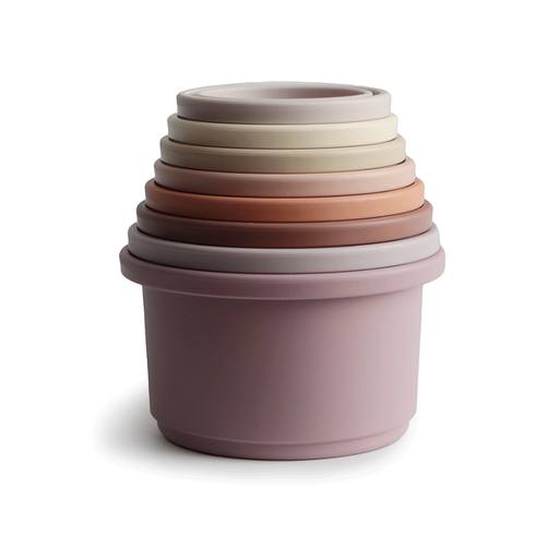 Mushie | Stacking cups pastel