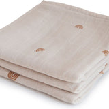 Mushie | Swaddle 120x120 Rainbows
