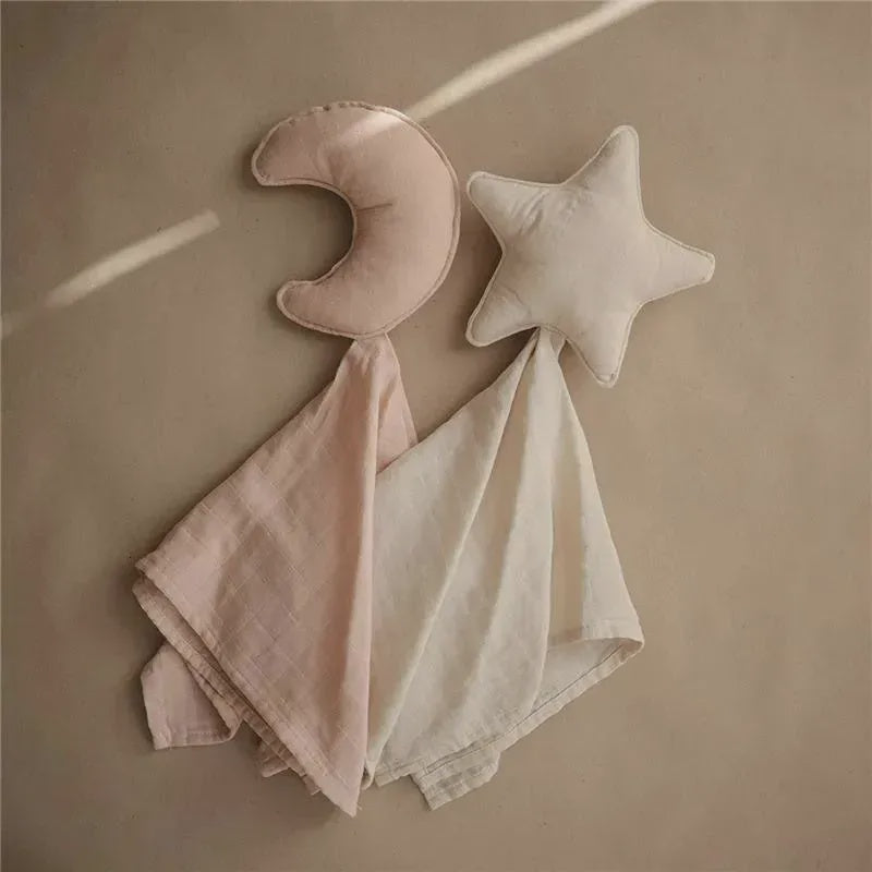Mushie l Knuffeldoek maan lovey blush
