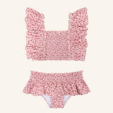 Navy Natural | Bikini pink leopard flower