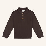 Navy Natural | Boys polo | Dark brown