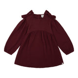 Navy Natural | Fransje dress | Burgundy mousseline