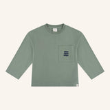 Navy Natural | Hidde longsleeve waves | Green