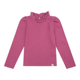 Navy Natural | Loulou top | Red violet