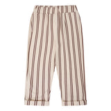 Navy Natural | Mex pants burgundy stripe