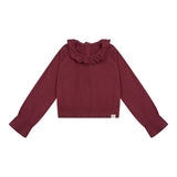 Navy Natural | Pippa top jersey | Burgundy