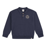 Navy Natural | Scott polo sweater | Graphite