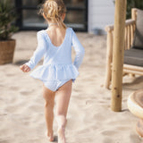Navy Natural | Swimsuit blue stripe