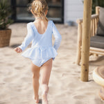Navy Natural | Swimsuit blue stripe