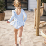Navy Natural | Swimsuit blue stripe