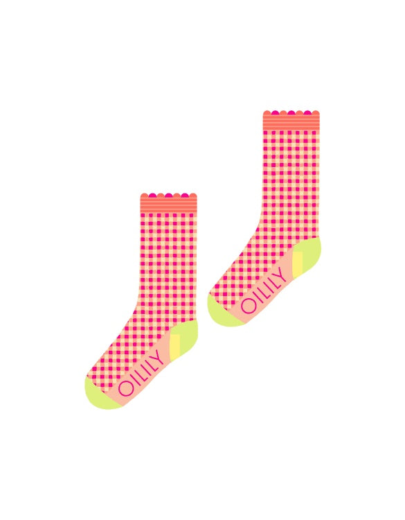 Oilily | Mahika ankle socks pink glo