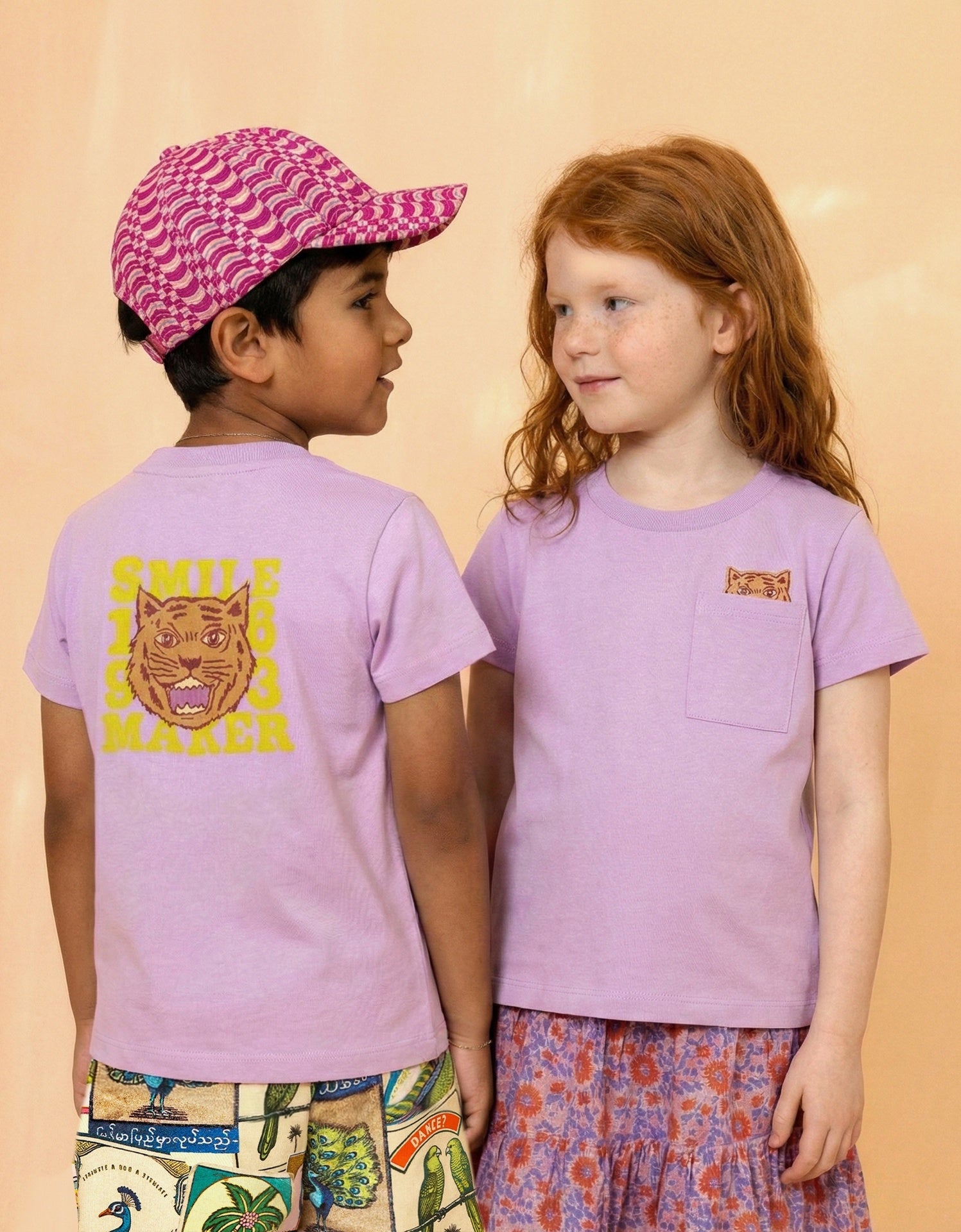 Oilily | Tak s.sl. t-shirt with pocket orchid bloom